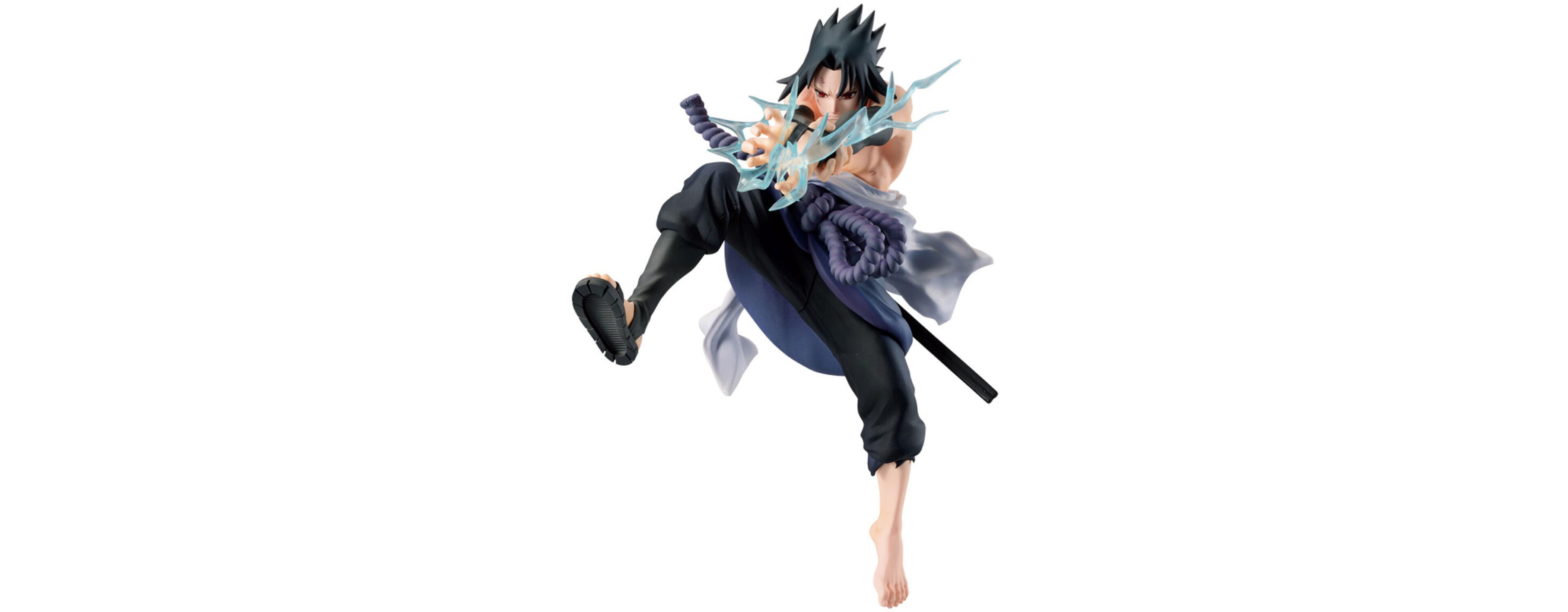 Banpresto Naruto Sasuke Uchiha Vibration Stars 4" Figurine, Ages 16+