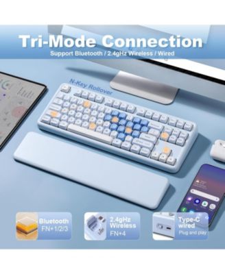 B87 Wireless Tenkeyless Hot-Swappable Mechanical Keyboard for Windows and Mac