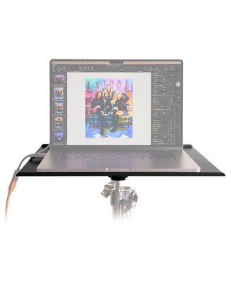 Aluminum Adjustable Laptop Tray Platform, 16" x 18", for Tripods and Light Stands
