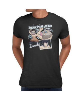 Men's Inosuke Boar Mask Rampage Graphic Crewneck Short Sleeve T-Shirt