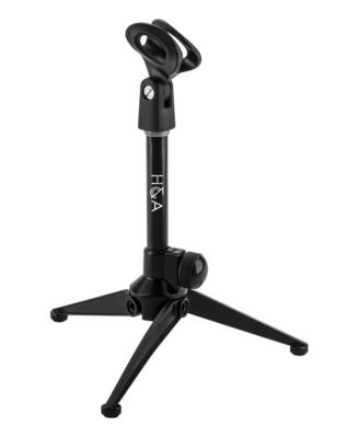 Compact Tripod Tabletop Adjustable Microphone Stand