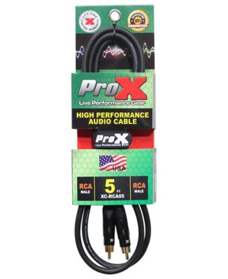 XC-RCA05 Gold Plated RCA-M to RCA-M Audio Cable 5 ft.