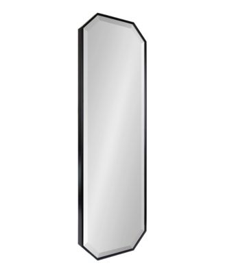 Rhodes Octagon Framed Wall Mirror, Decorative Bedroom Full-Length Mirror, Beveled Edges, Use as Entryway Wall Decor, Easy to Hang