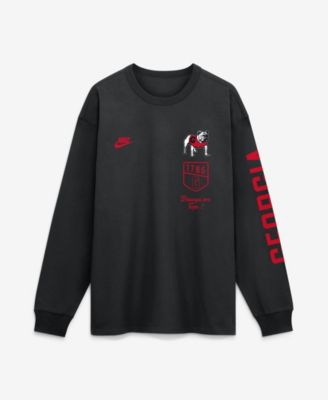 Men's Black Georgia Bulldogs Max 90 Legacy Multi Graphic Long-Sleeve T-Shirt