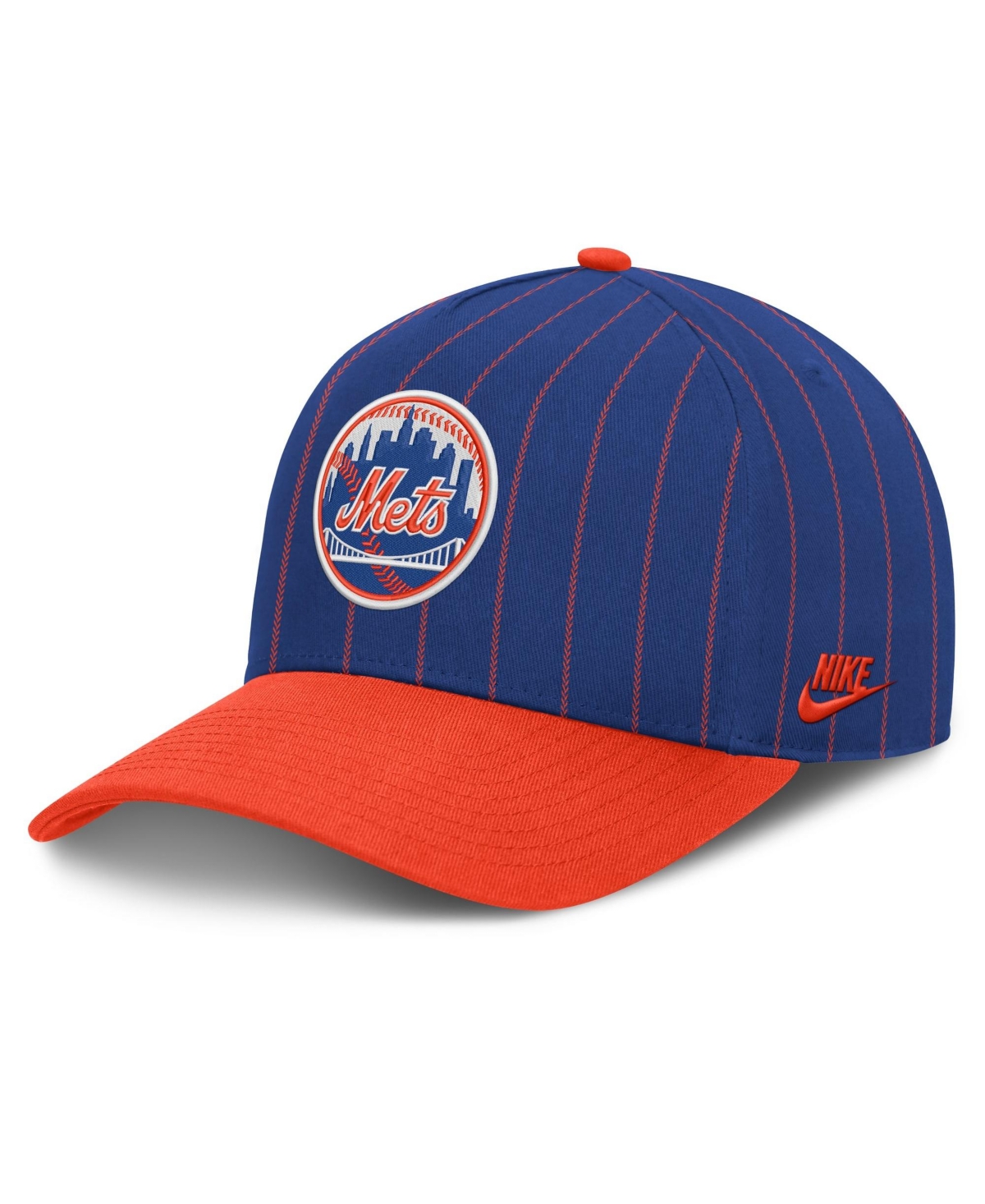 Nike Men's Royal/Orange New York Mets Cooperstown Rise A-Frame Adjustable Hat - Royal, Orange