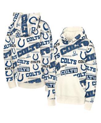 Big Boys' and Girls' Cream Indianapolis Colts Shake Bake Hoodie