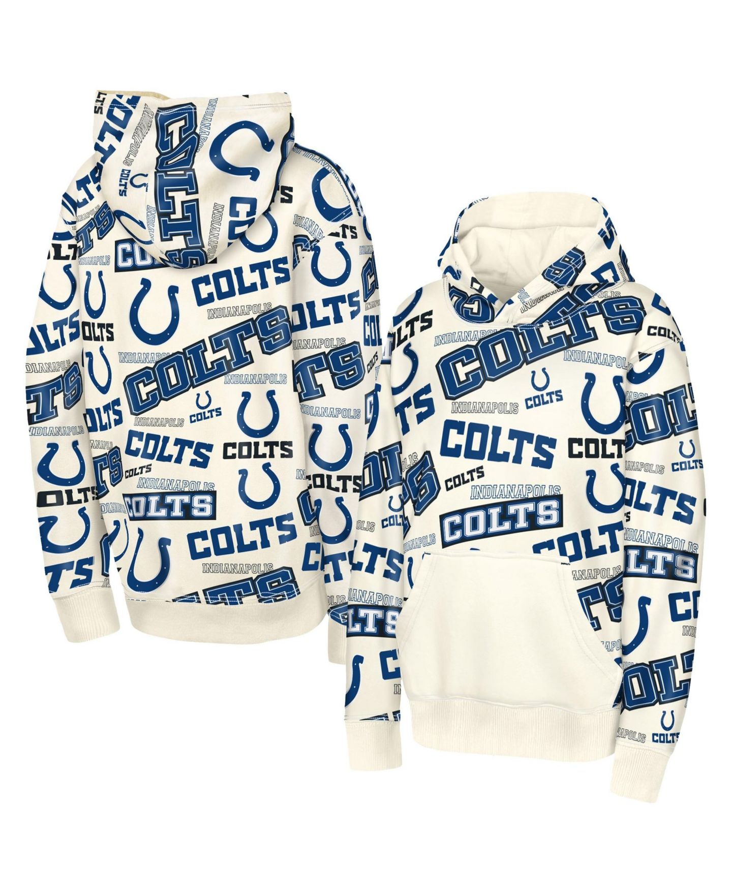 Детское худи Outerstuff Cream Indianapolis Colts Shake Bake — фото 1