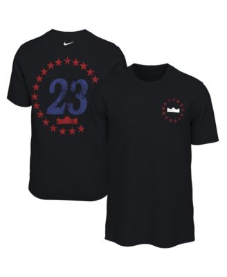 Men's LeBron James Black Philadelphia 76ers T-Shirt