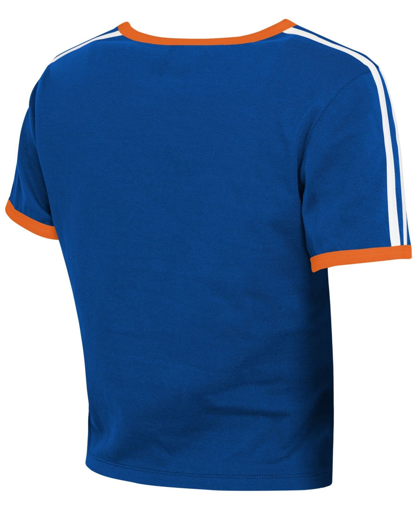 Женская футболка WEAR by Erin Andrews Blue New York Knicks Ringer Baby T-Shirt — фото 4