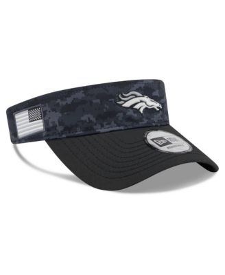 Men's Black Denver Broncos 2026 Salute To Service Adjustable Visor Hat