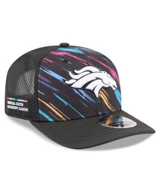 Big Boys' and Girls' Black Denver Broncos 2026 NFL Crucial Catch 9SEVENTY Adjustable Trucker Hat