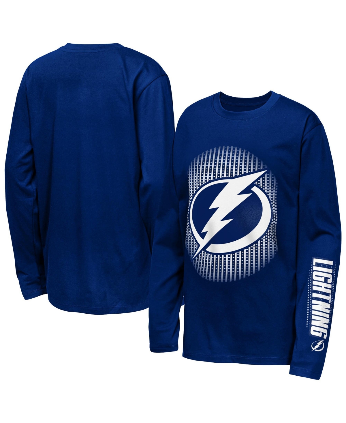 Outerstuff Big Boys' and Girls' Blue Tampa Bay Lightning Regroup Reset Long-Sleeve T-Shirt - Blue