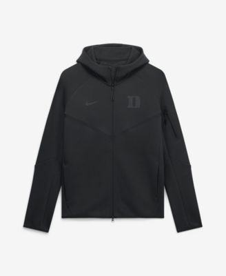 Men's Black Duke Blue Devils Tech Fleece Raglan Full-Zip Windrunner Hoodie