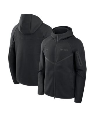 Men's Black Ohio State Buckeyes Tech Fleece Raglan Full-Zip Windrunner Hoodie