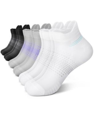 Women's Compression Cushioned Arch Support Ankle Socks, 6-Pack