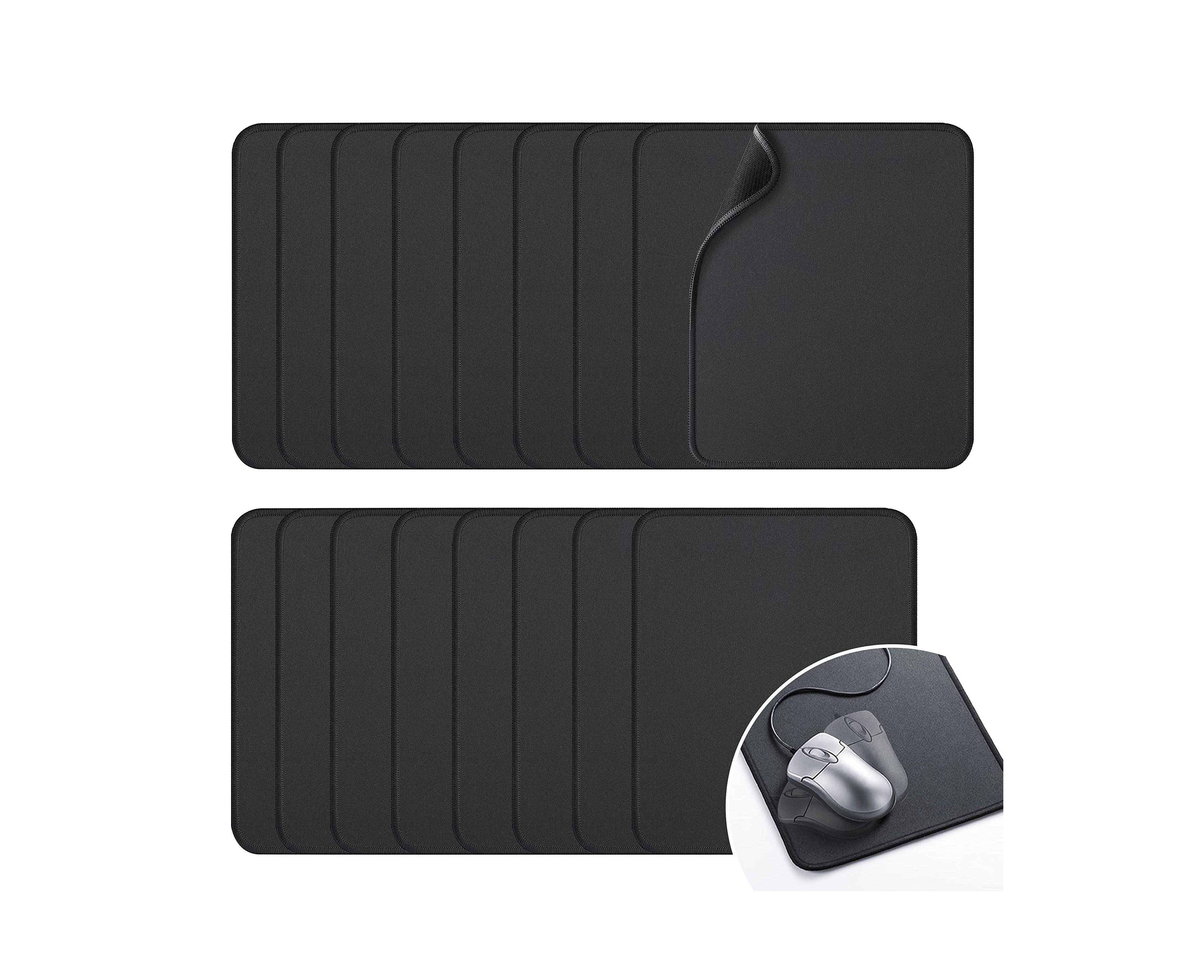 Lofree Reinforced Stitched Edges Non-Slip Mouse Pads for Optical and Laser Mice, 17-Pack
