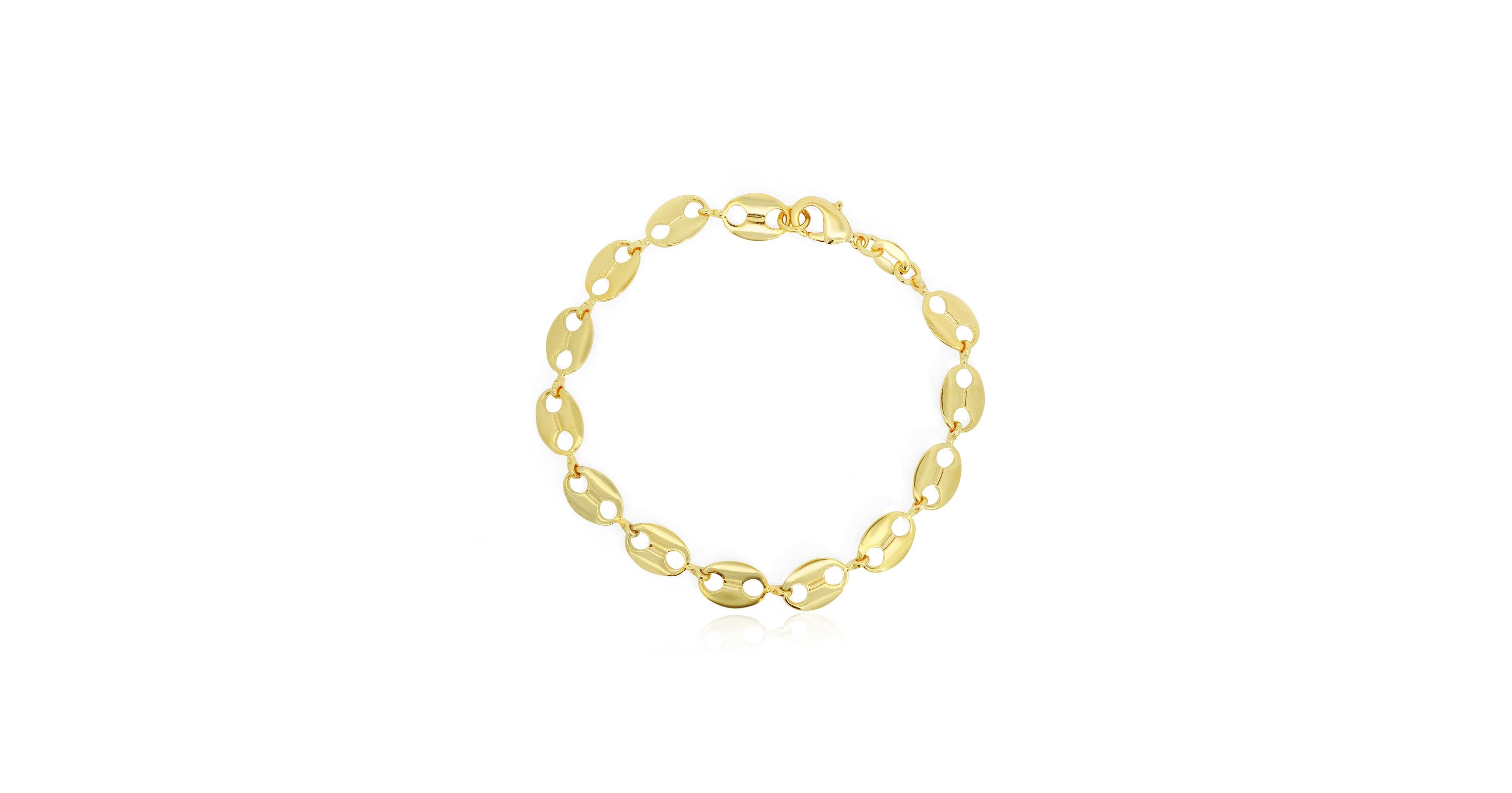 The Lovery Gold Filled Flat Mariner Bracelet, 7"