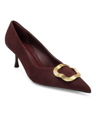 Women's Noemi Leather Pointed Toe Stiletto Pumps