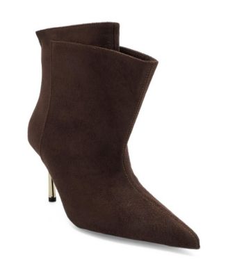 Meja Pointed-Toe Stiletto Faux Leather Boot