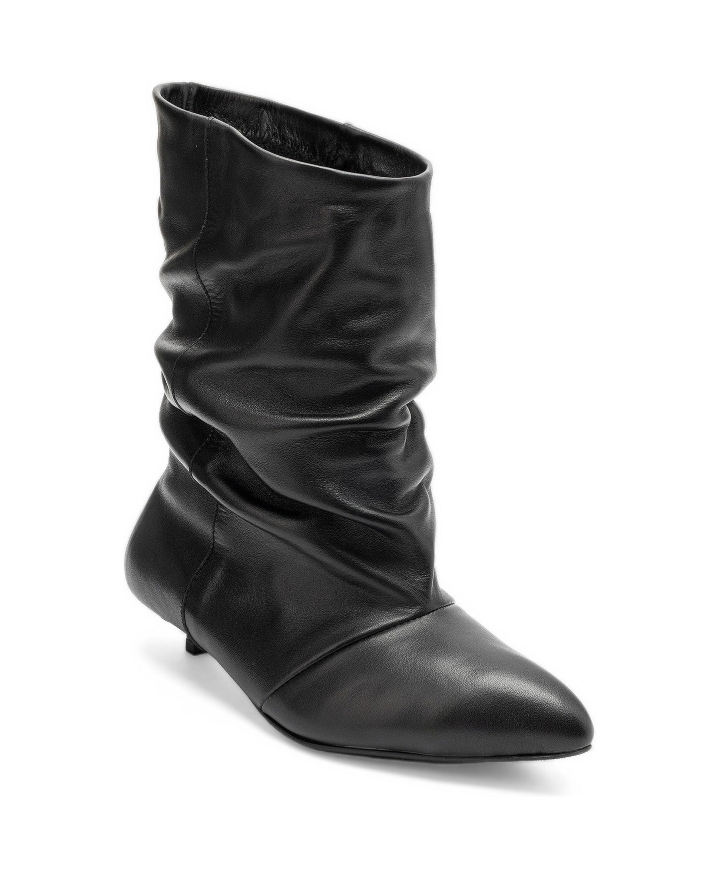 Женские ботинки Forever & Always Shoes Lancy Kitten-Heel Pointed-Toe Ankle, цвет: Чёрный — фото 1