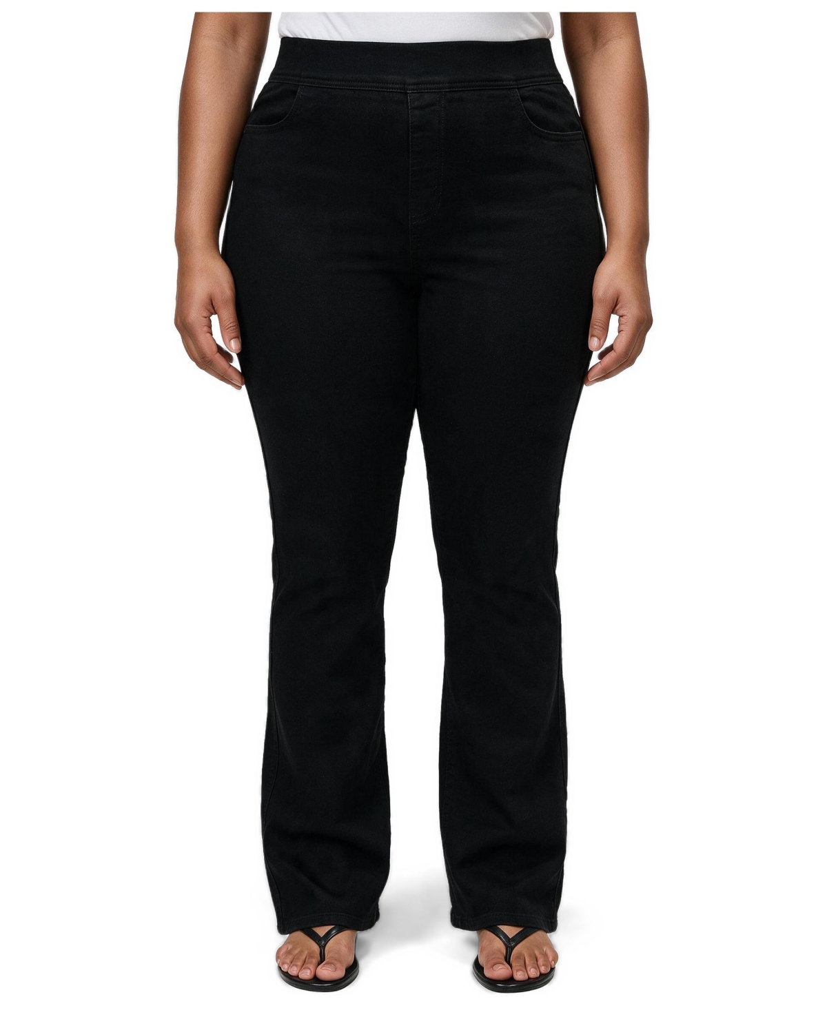 Torrid Plus Size Lean Jean High-Rise Stretch Bootcut Jeans - Black