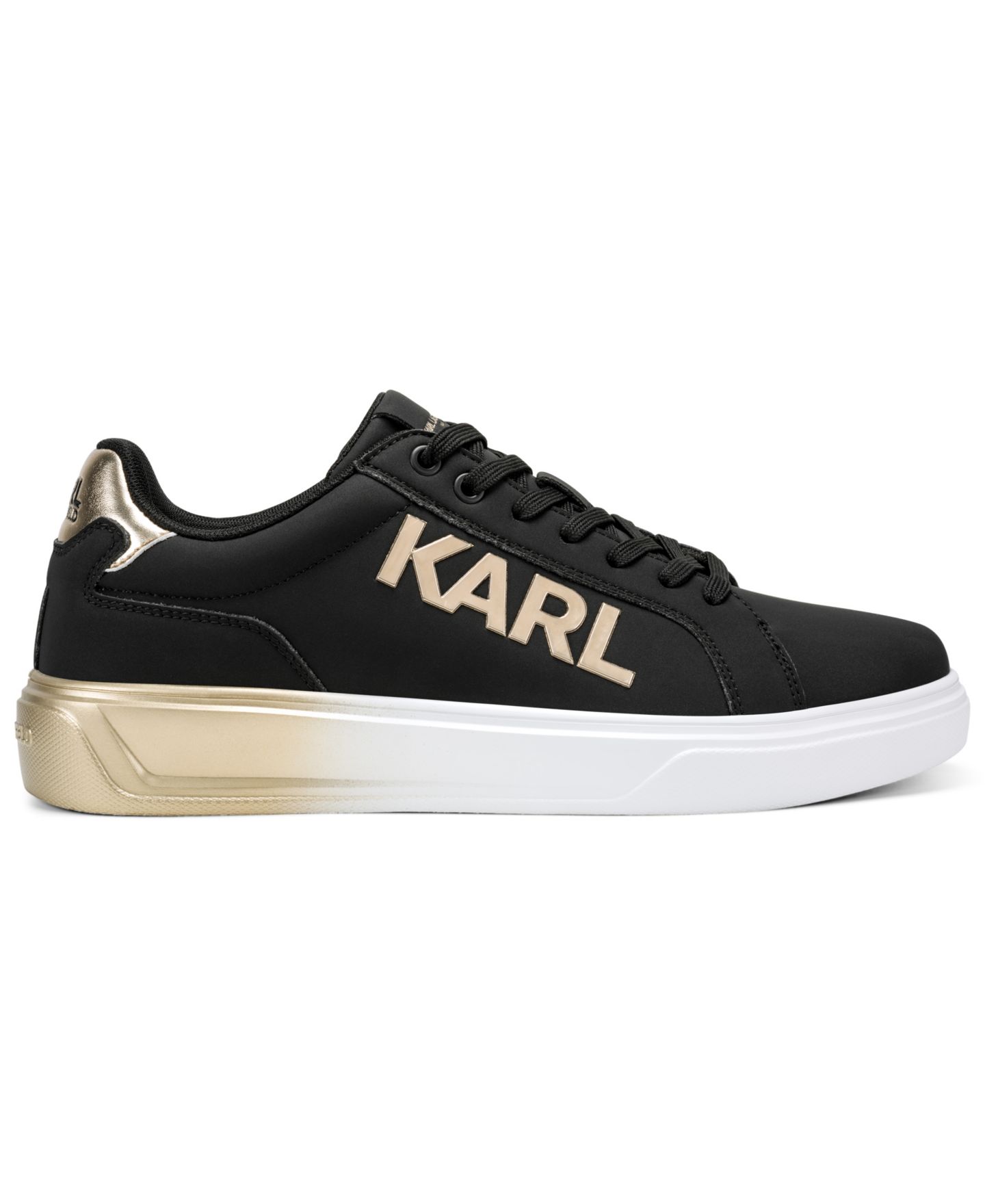 Мужские кроссовки KARL LAGERFELD PARIS Edme Leather, цвет: Чёрный — фото 2