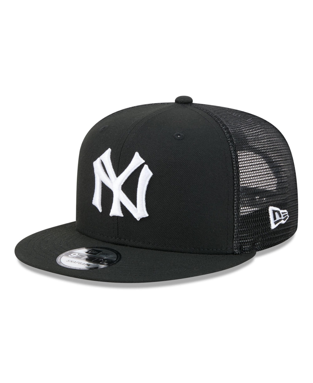 New Era Men's Black New York Yankees 9FIFTY Adjustable Trucker Hat - Black