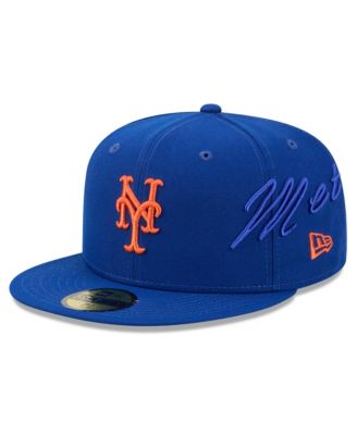 Men's Royal New York Mets Side Script 59FIFTY Fitted Hat