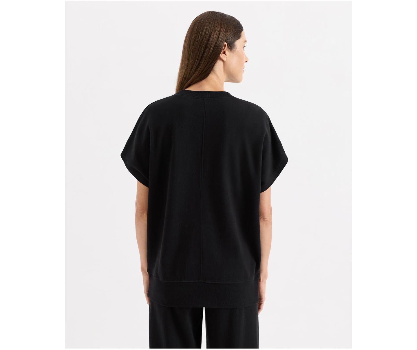 Женская футболка Pact Airplane Organic Cotton Relaxed-Fit Dolman-Sleeve, цвет: Чёрный — фото 3