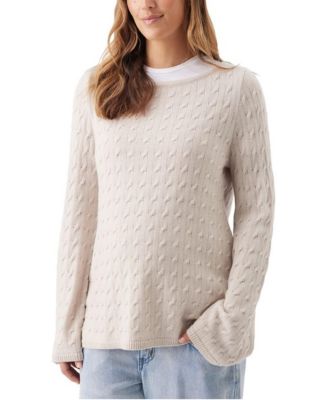 Maternity Carla Nursing Cable Knit Long-Sleeve Sweater