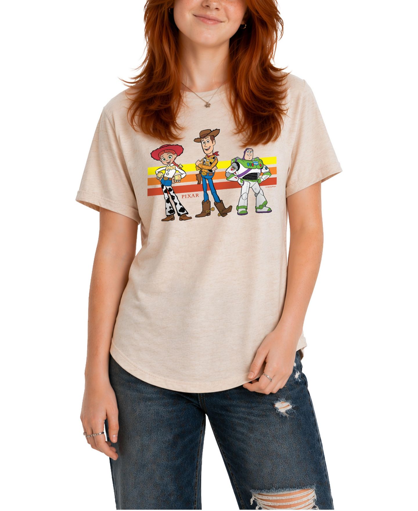 Женская футболка Toy Story Graphic Relaxed-Fit, цвет: Берёзовый — фото 1