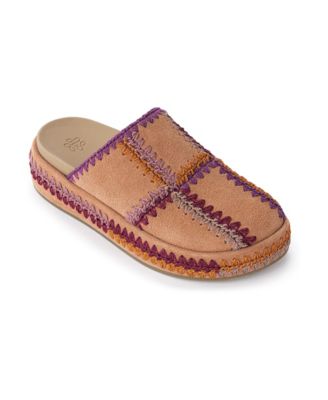 Bryn Suede Round-Toe Platform Clogs