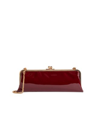 Kiki Patent Leather Frame Shoulder Handbag
