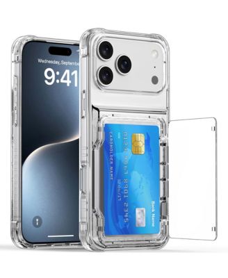 3-in-1 Wallet Case for iPhone 12-17 with Card Holder and Kickstand