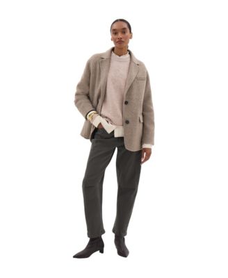 Women's Double-Faced Wool Boyfriend Blazer