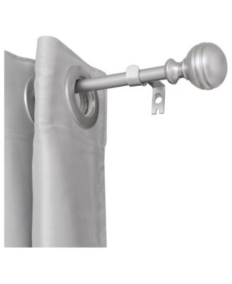 D14 5/8-Inch Adjustable Decorative Curtain Rod, 86-120 Inches, Single Set