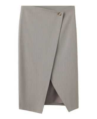 Women's Utah High-Waisted Wrap Midi Skirt