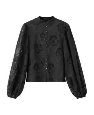 Women's Broderie Anglaise Embroidery Lyocell Top