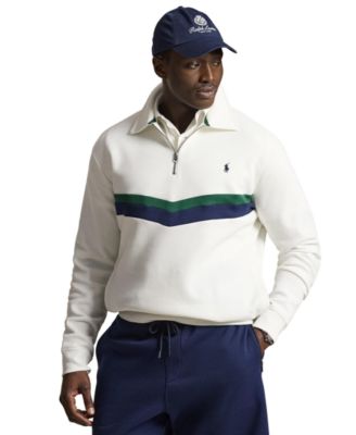 Polo Ralph Lauren - Men's Big & Tall Regular-Fit Quarter-Zip Sweatshirt White