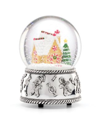 Winter Traditions Gingerbread House Musical Snow Globe