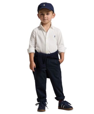 Toddler and Little Boys Featherweight Cotton Mesh Shirt