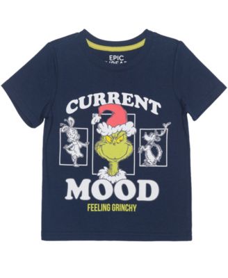 Boys' 12M-5T Grinch Current Mood Graphic T-Shirt