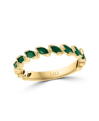 Emerald Marquise Band (3/4 ct. t.w.) in 14k Gold (Also Available in Ruby)