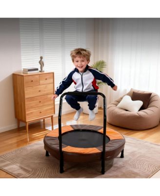 36-Inch Foldable Mini Trampoline with Foam Handle, Ages 1-6