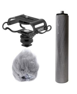 AEK-Z4 Portable Recorder Accessory Kit with Mic Grip, Shock Mount and Deadcat Windscreen