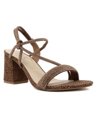 Womens Neeve Strappy Block Heel Dress Sandals