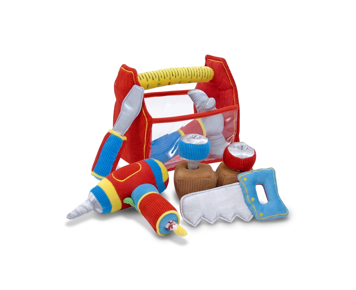 Shop Melissa & Doug Toolbox Fill And Spill Soft Toy In Multi