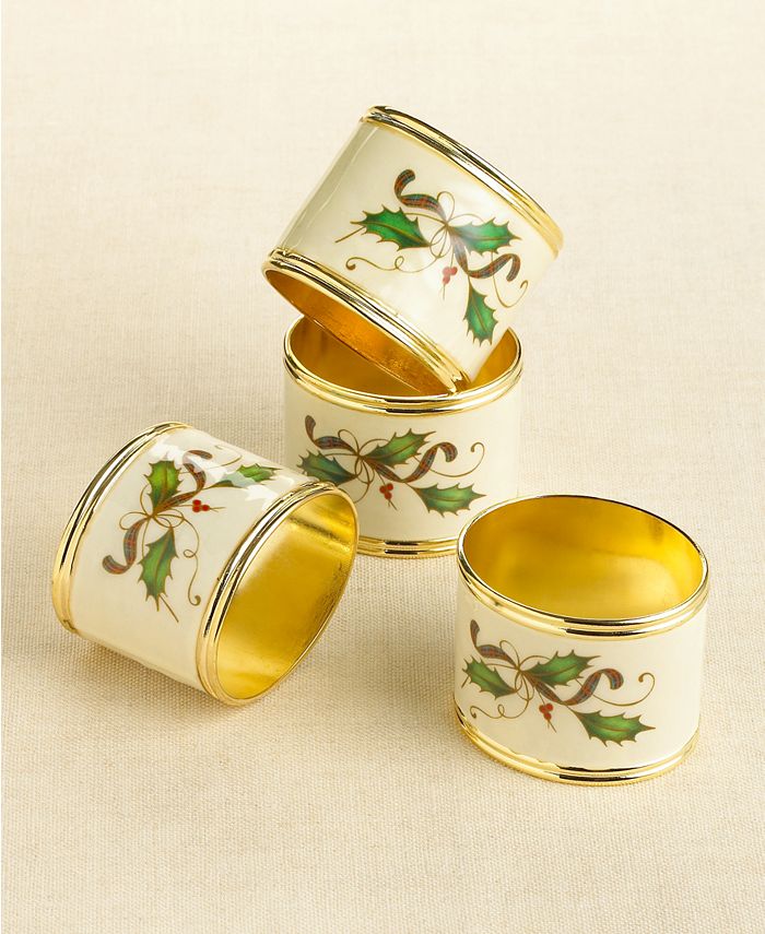 Lenox Holiday Nouveau Napkin Rings, Pack of 4 Macy's