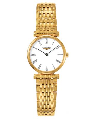 Longines Women's La Grande Classique Gold Plated Bracelet Watch ...