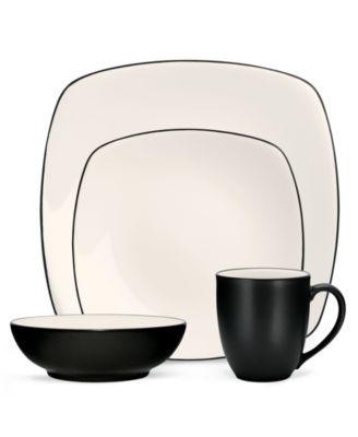 Noritake - Colorwave Graphite Square 4-Piece Place Setting